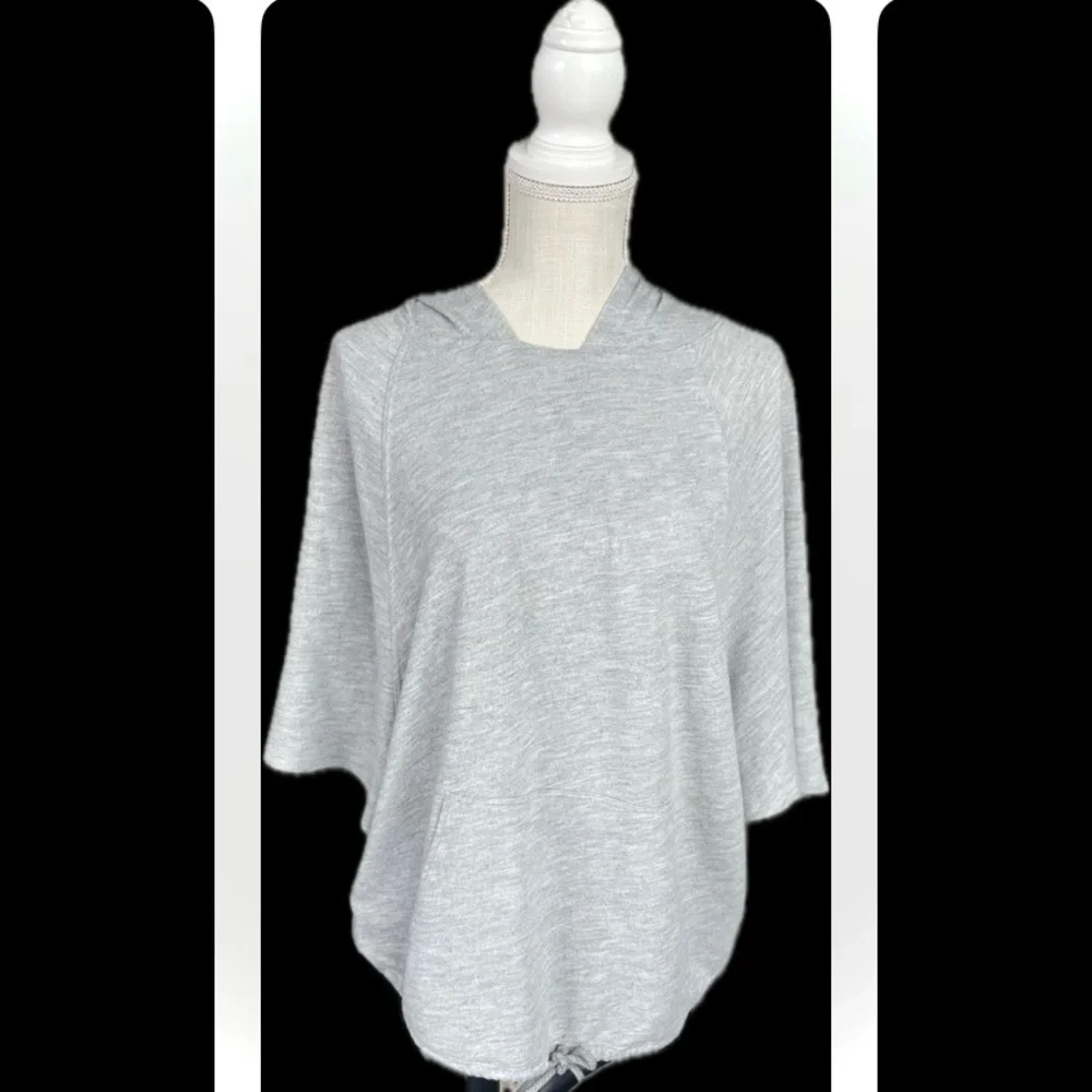 SOFT JOIE | M | Terry Cotton Short Sleeve Hooded Cinch Lightweight Sweatshirt